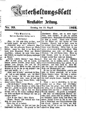 Neustadter Zeitung. Unterhaltungsblatt der Neustadter Zeitung (Neustadter Zeitung) Sonntag 19. August 1866