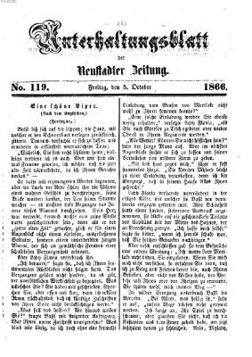 Neustadter Zeitung. Unterhaltungsblatt der Neustadter Zeitung (Neustadter Zeitung) Freitag 5. Oktober 1866