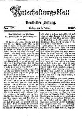 Neustadter Zeitung. Unterhaltungsblatt der Neustadter Zeitung (Neustadter Zeitung) Freitag 8. Februar 1867