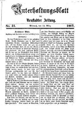 Neustadter Zeitung. Unterhaltungsblatt der Neustadter Zeitung (Neustadter Zeitung) Mittwoch 13. März 1867