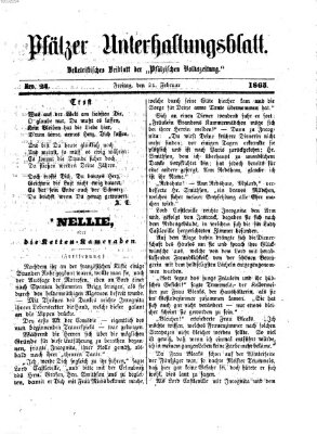 Pfälzer Unterhaltungsblatt (Pfälzische Volkszeitung) Freitag 24. Februar 1865