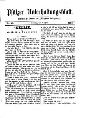 Pfälzer Unterhaltungsblatt (Pfälzische Volkszeitung) Sonntag 9. April 1865