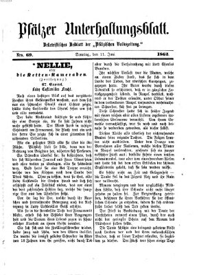 Pfälzer Unterhaltungsblatt (Pfälzische Volkszeitung) Sonntag 11. Juni 1865