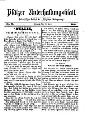 Pfälzer Unterhaltungsblatt (Pfälzische Volkszeitung) Sonntag 25. Juni 1865