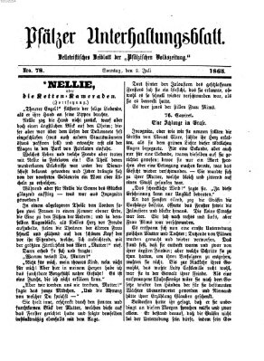 Pfälzer Unterhaltungsblatt (Pfälzische Volkszeitung) Sonntag 2. Juli 1865