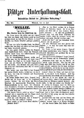 Pfälzer Unterhaltungsblatt (Pfälzische Volkszeitung) Mittwoch 12. Juli 1865