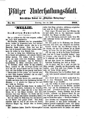 Pfälzer Unterhaltungsblatt (Pfälzische Volkszeitung) Sonntag 16. Juli 1865