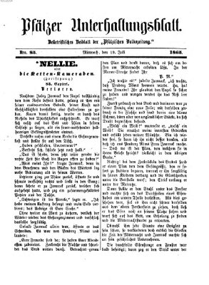 Pfälzer Unterhaltungsblatt (Pfälzische Volkszeitung) Mittwoch 19. Juli 1865