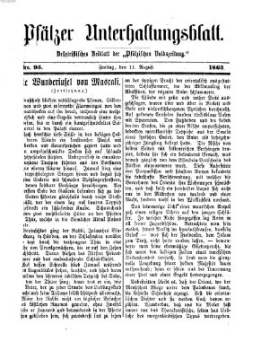 Pfälzer Unterhaltungsblatt (Pfälzische Volkszeitung) Freitag 11. August 1865