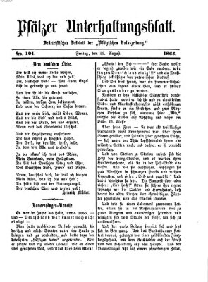 Pfälzer Unterhaltungsblatt (Pfälzische Volkszeitung) Freitag 25. August 1865