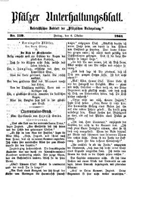 Pfälzer Unterhaltungsblatt (Pfälzische Volkszeitung) Freitag 6. Oktober 1865