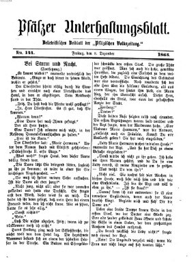 Pfälzer Unterhaltungsblatt (Pfälzische Volkszeitung) Freitag 8. Dezember 1865