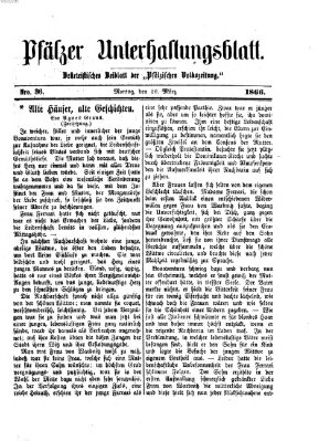 Pfälzer Unterhaltungsblatt (Pfälzische Volkszeitung) Montag 26. März 1866