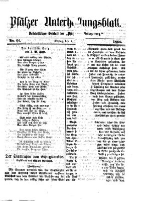 Pfälzer Unterhaltungsblatt (Pfälzische Volkszeitung) Montag 4. Juni 1866