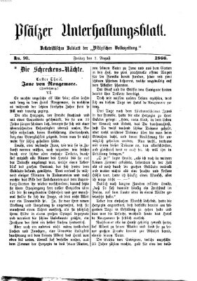 Pfälzer Unterhaltungsblatt (Pfälzische Volkszeitung) Freitag 3. August 1866