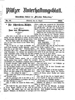 Pfälzer Unterhaltungsblatt (Pfälzische Volkszeitung) Mittwoch 22. August 1866