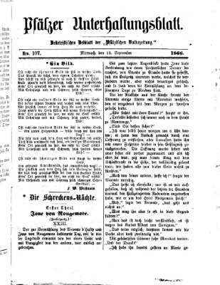 Pfälzer Unterhaltungsblatt (Pfälzische Volkszeitung) Mittwoch 12. September 1866