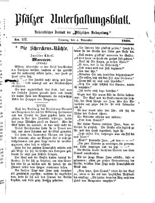 Pfälzer Unterhaltungsblatt (Pfälzische Volkszeitung) Sonntag 4. November 1866