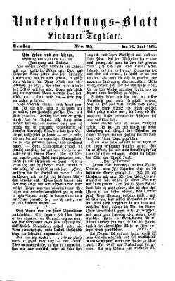 Lindauer Tagblatt für Stadt und Land. Unterhaltungs-Blatt zum Lindauer Tagblatt (Lindauer Tagblatt für Stadt und Land) Samstag 20. Juni 1868