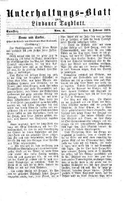 Lindauer Tagblatt für Stadt und Land. Unterhaltungs-Blatt zum Lindauer Tagblatt (Lindauer Tagblatt für Stadt und Land) Samstag 6. Februar 1869