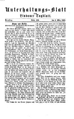 Lindauer Tagblatt für Stadt und Land. Unterhaltungs-Blatt zum Lindauer Tagblatt (Lindauer Tagblatt für Stadt und Land) Samstag 6. März 1869