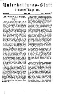 Lindauer Tagblatt für Stadt und Land. Unterhaltungs-Blatt zum Lindauer Tagblatt (Lindauer Tagblatt für Stadt und Land) Samstag 5. Juni 1869