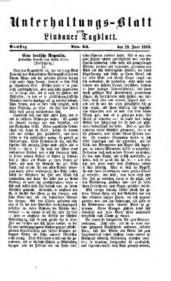 Lindauer Tagblatt für Stadt und Land. Unterhaltungs-Blatt zum Lindauer Tagblatt (Lindauer Tagblatt für Stadt und Land) Samstag 19. Juni 1869