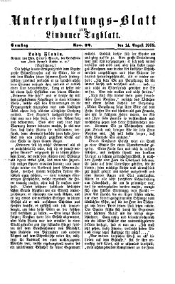 Lindauer Tagblatt für Stadt und Land. Unterhaltungs-Blatt zum Lindauer Tagblatt (Lindauer Tagblatt für Stadt und Land) Samstag 14. August 1869