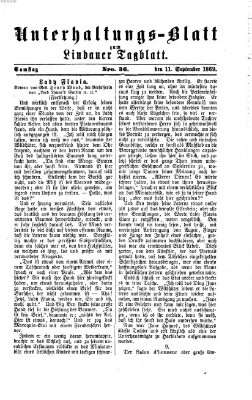 Lindauer Tagblatt für Stadt und Land. Unterhaltungs-Blatt zum Lindauer Tagblatt (Lindauer Tagblatt für Stadt und Land) Samstag 11. September 1869