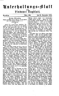 Lindauer Tagblatt für Stadt und Land. Unterhaltungs-Blatt zum Lindauer Tagblatt (Lindauer Tagblatt für Stadt und Land) Samstag 25. September 1869