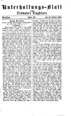 Lindauer Tagblatt für Stadt und Land. Unterhaltungs-Blatt zum Lindauer Tagblatt (Lindauer Tagblatt für Stadt und Land) Samstag 16. Oktober 1869