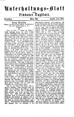 Lindauer Tagblatt für Stadt und Land. Unterhaltungs-Blatt zum Lindauer Tagblatt (Lindauer Tagblatt für Stadt und Land) Samstag 25. Juni 1870