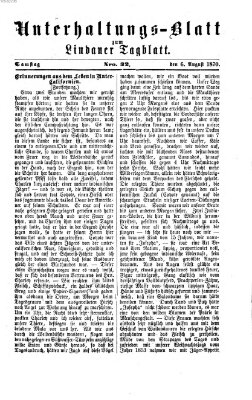 Lindauer Tagblatt für Stadt und Land. Unterhaltungs-Blatt zum Lindauer Tagblatt (Lindauer Tagblatt für Stadt und Land) Samstag 6. August 1870