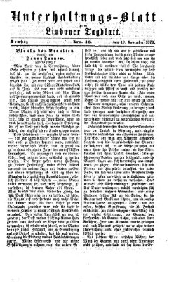 Lindauer Tagblatt für Stadt und Land. Unterhaltungs-Blatt zum Lindauer Tagblatt (Lindauer Tagblatt für Stadt und Land) Samstag 19. November 1870