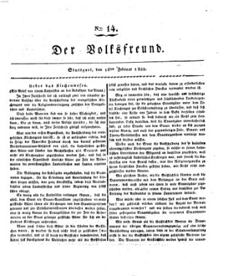 Der Volksfreund (Der Volksfreund aus Schwaben) Samstag 16. Februar 1822