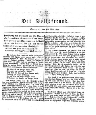 Der Volksfreund (Der Volksfreund aus Schwaben) Mittwoch 8. Mai 1822