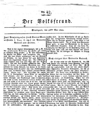 Der Volksfreund (Der Volksfreund aus Schwaben) Samstag 25. Mai 1822