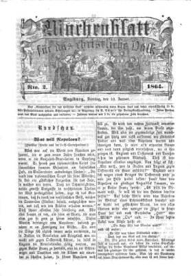 Wochenblatt für das christliche Volk Sonntag 10. Januar 1864