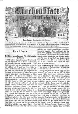 Wochenblatt für das christliche Volk Sonntag 31. Januar 1864