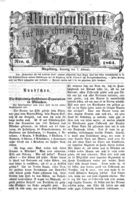 Wochenblatt für das christliche Volk Sonntag 7. Februar 1864