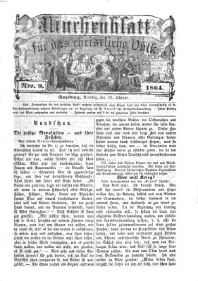 Wochenblatt für das christliche Volk Sonntag 28. Februar 1864