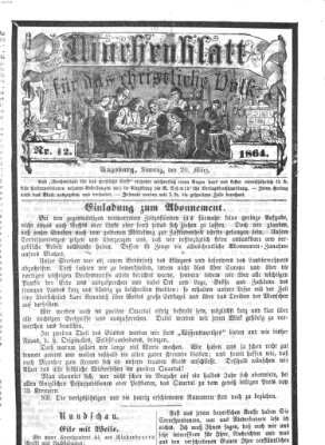 Wochenblatt für das christliche Volk Sonntag 20. März 1864