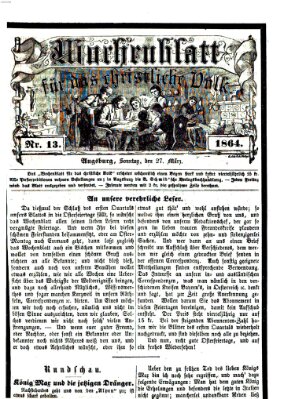 Wochenblatt für das christliche Volk Sonntag 27. März 1864