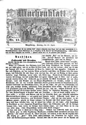 Wochenblatt für das christliche Volk Sonntag 24. April 1864