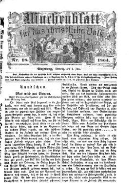 Wochenblatt für das christliche Volk Sonntag 1. Mai 1864