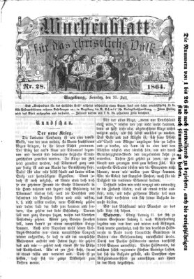 Wochenblatt für das christliche Volk Sonntag 10. Juli 1864