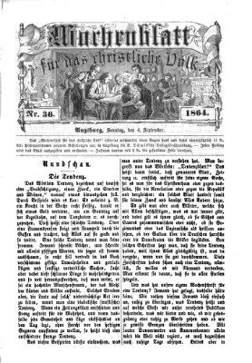 Wochenblatt für das christliche Volk Sonntag 4. September 1864