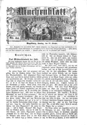 Wochenblatt für das christliche Volk Sonntag 30. Oktober 1864