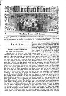 Wochenblatt für das christliche Volk Sonntag 27. November 1864