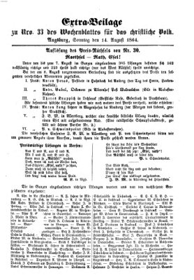 Wochenblatt für das christliche Volk Sonntag 14. August 1864